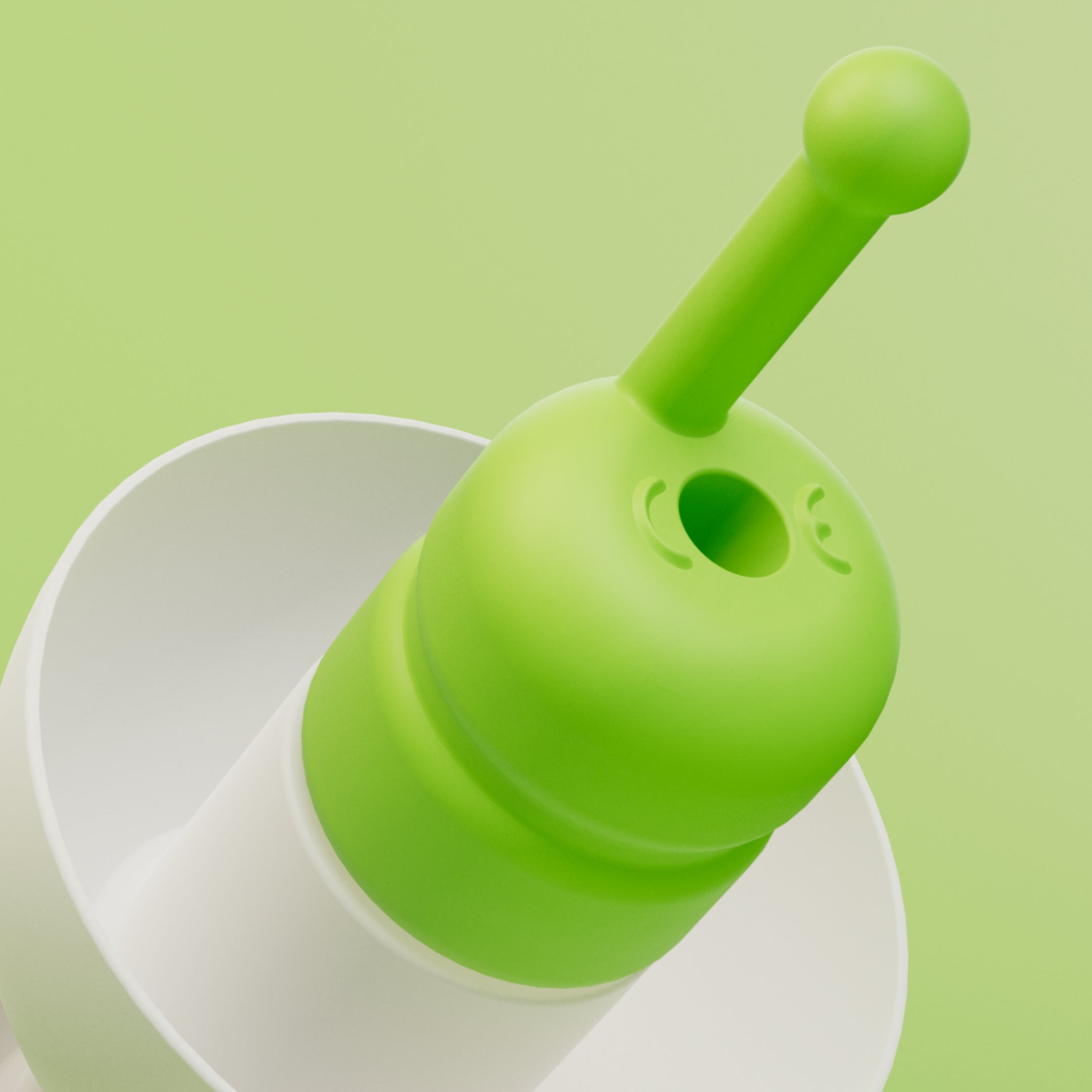 Close-up of the filter on an Alpine SleepSoft earplug