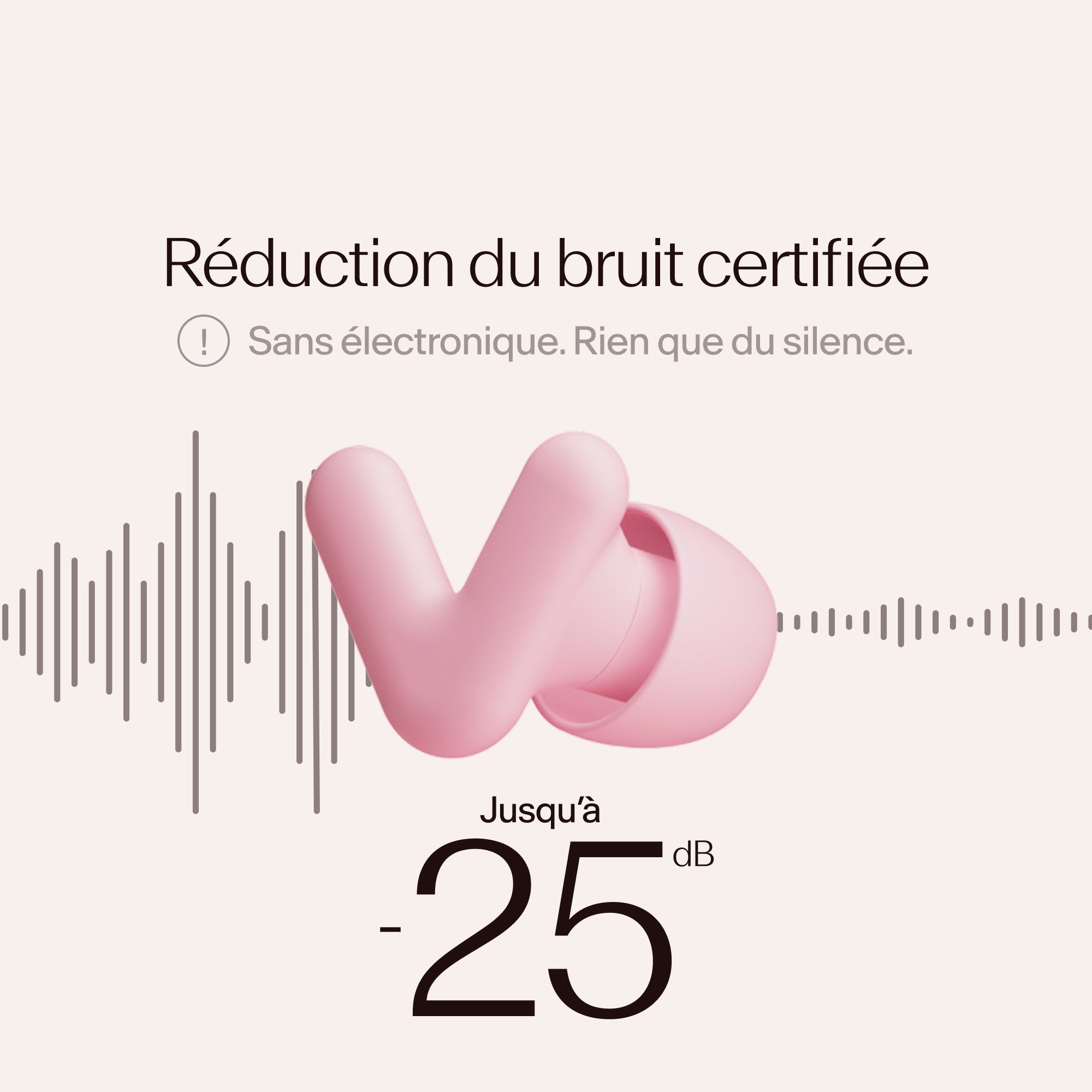 Alpine Silence earplugs with certified noise reduction