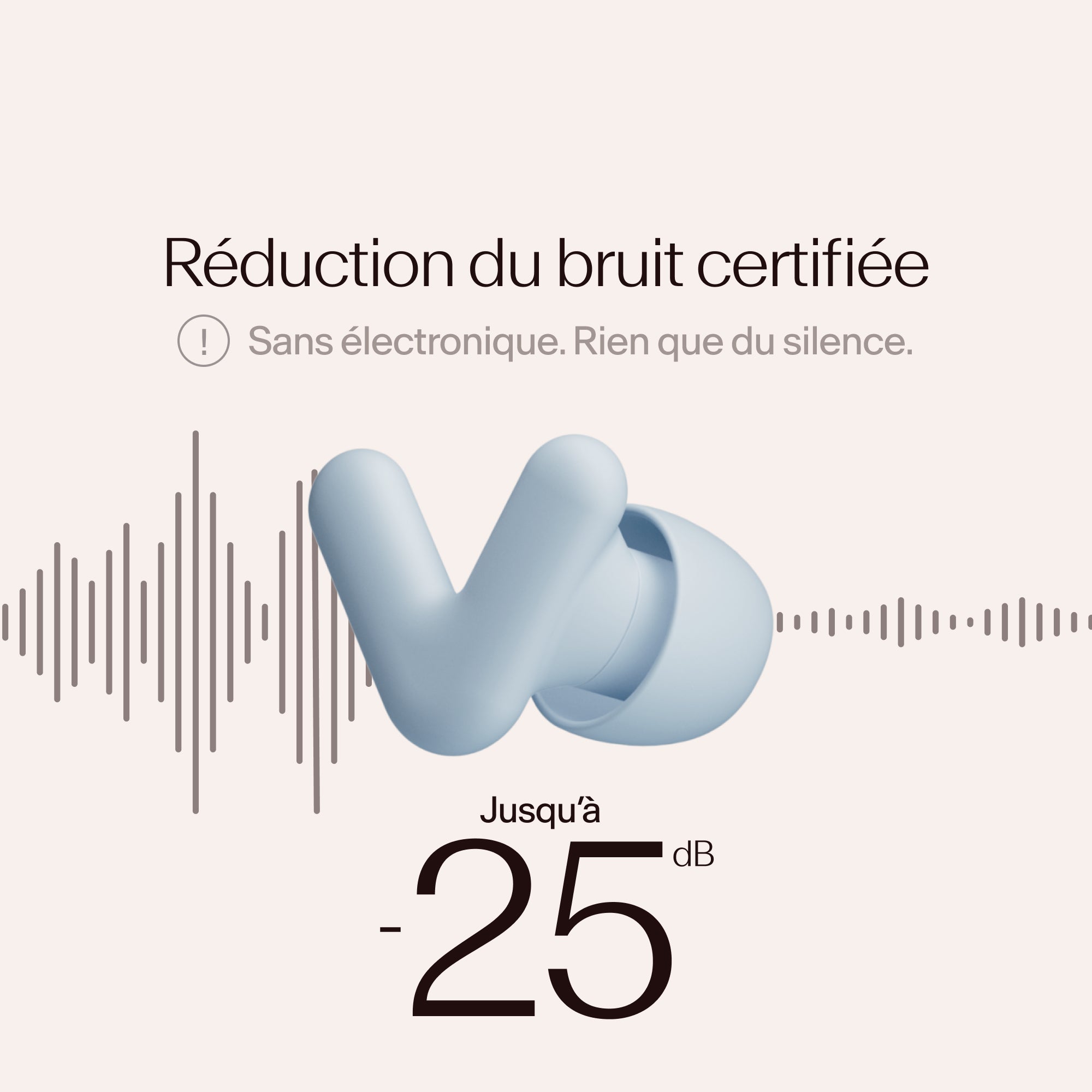 Alpine Silence earplugs with certified noise reduction