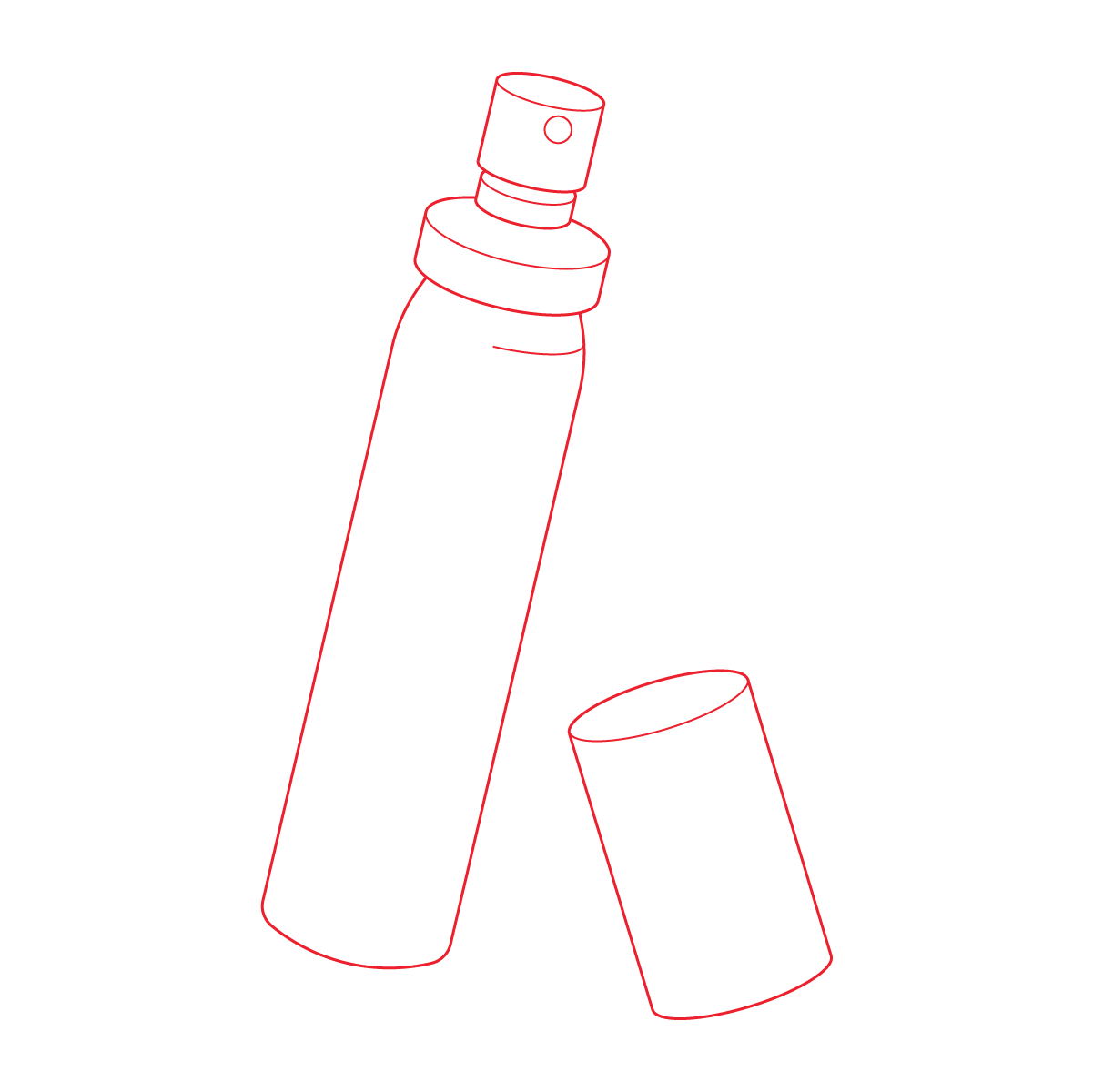 alpine schoonmaakspray voor oordoppen technische illustratie