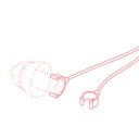 alpine koord voor oordoppen technische illustratie