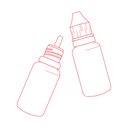 technische illustratie earwax drops