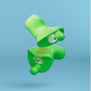 alpine motosafe custom oordoppen  groen