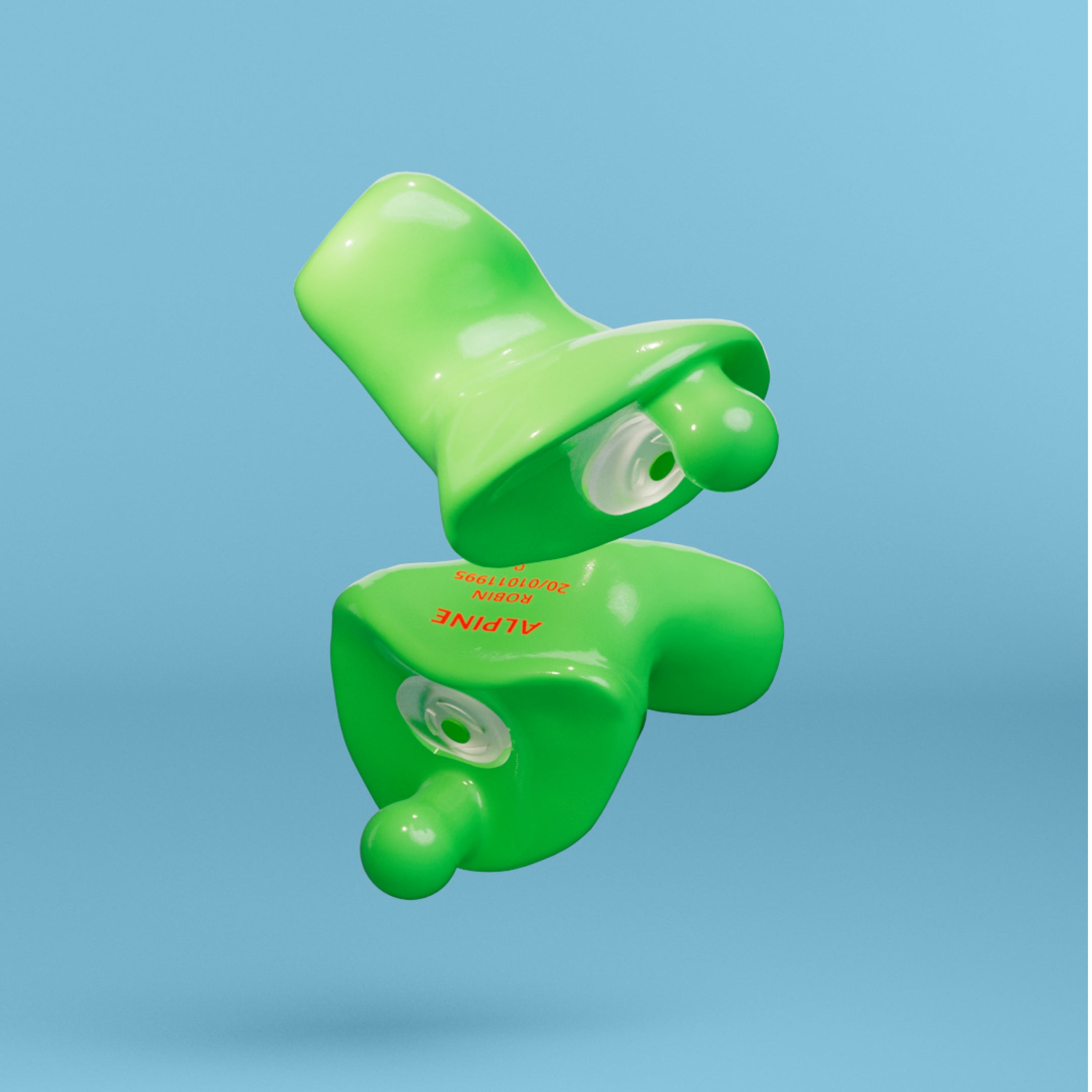 alpine motosafe custom oordoppen groen