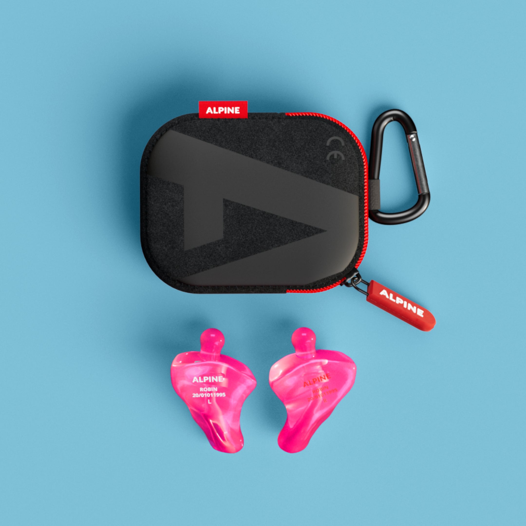 Alpine Motosafe Custom oordoppen op maat overzicht inclusief accessoires transparant roze