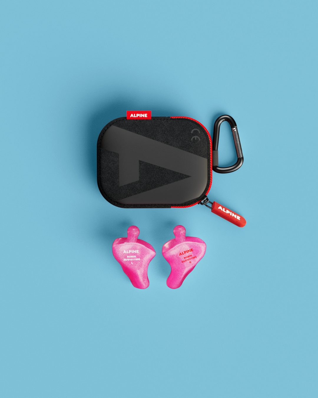 Alpine PartyPlug Custom oordoppen op maat overzicht inclusief accessoires metallic roze