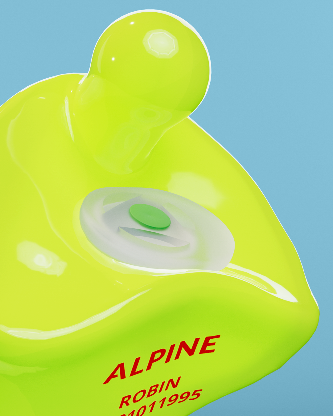 alpine partyplug custom oordoppen productdetail neon geel