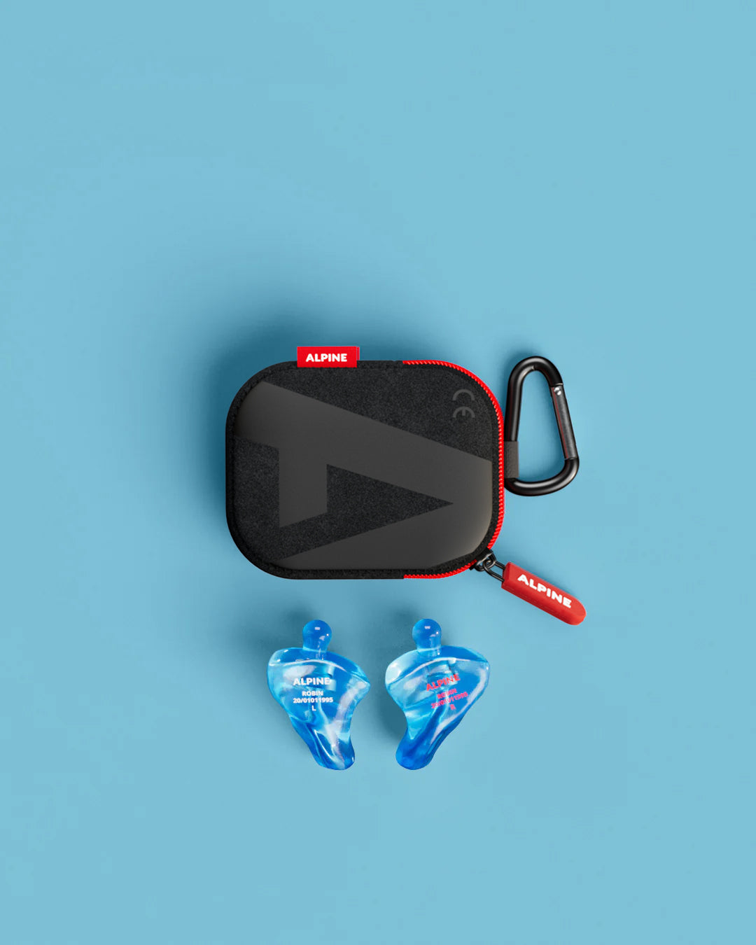 Alpine PartyPlug Custom oordoppen op maat overzicht inclusief accessoires transparant blauw