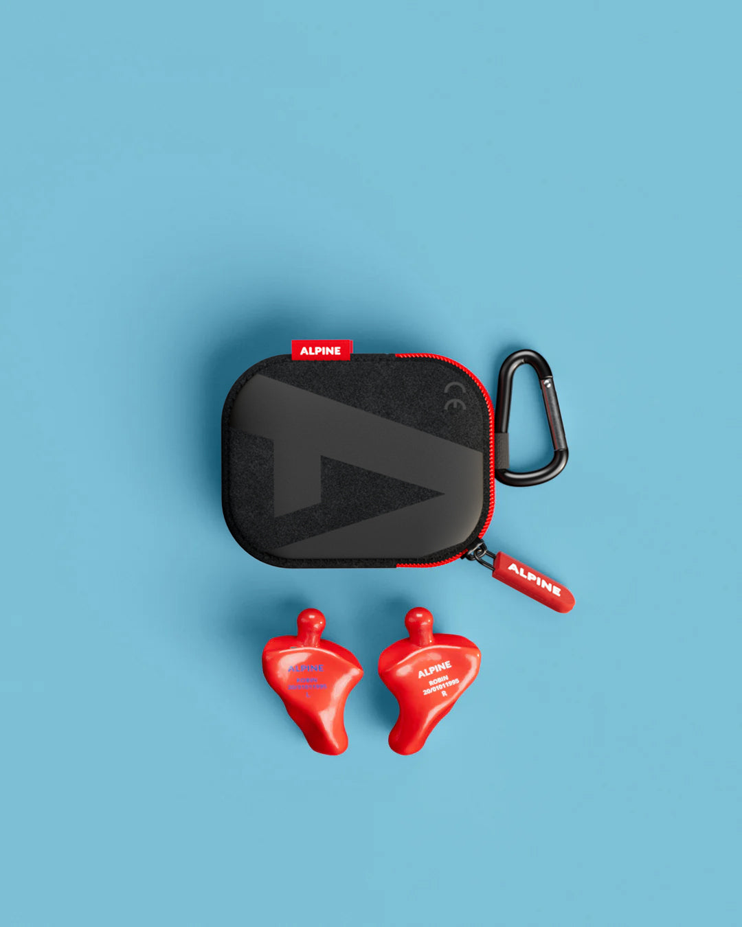 Alpine PartyPlug Custom oordoppen op maat overzicht inclusief accessoires rood