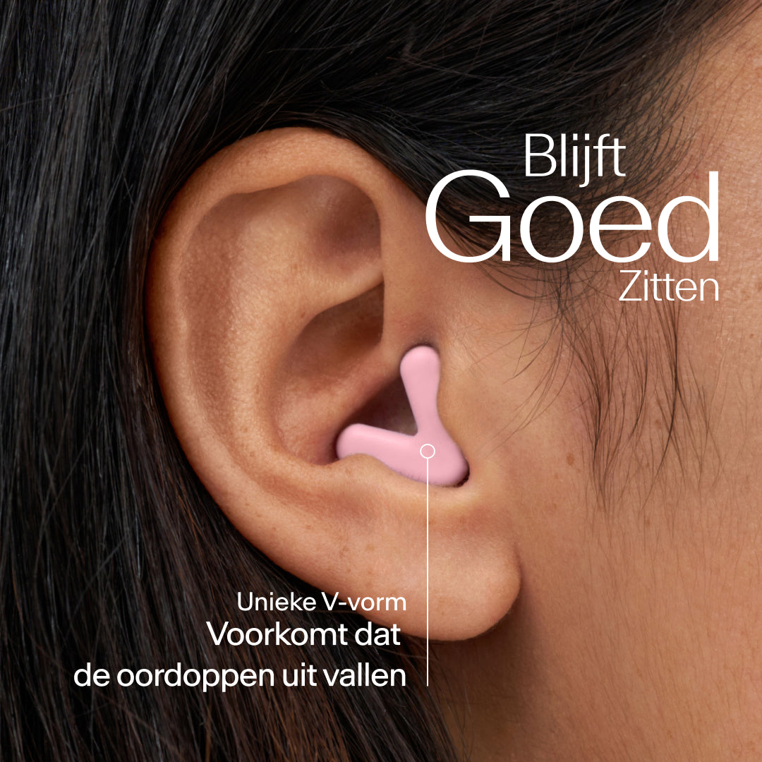 Alpine Silence oordoppen met nauwsluitende pasvorm in oor – pink #color_pink