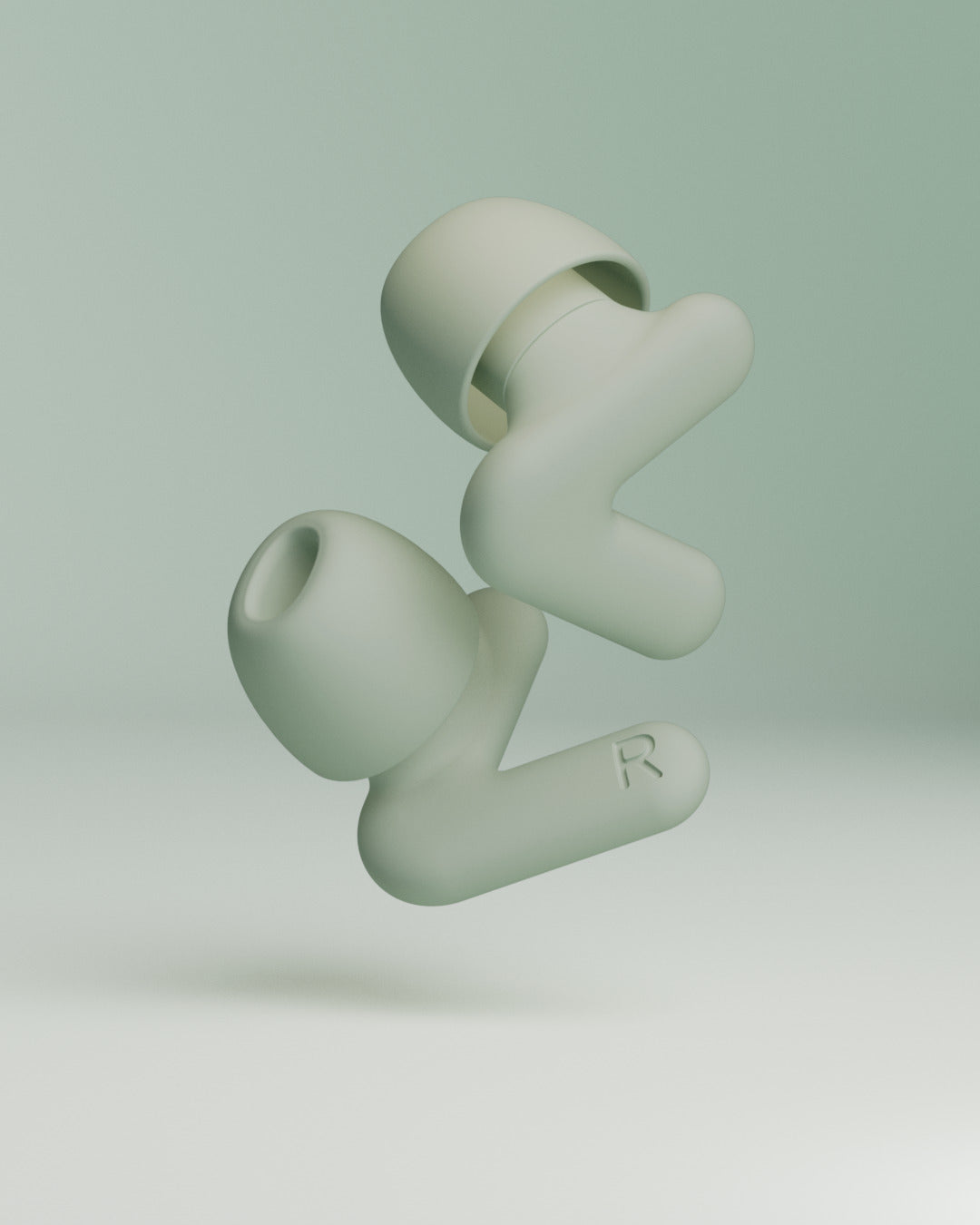 Alpine Silence productafbeelding van twee oordopjes – green