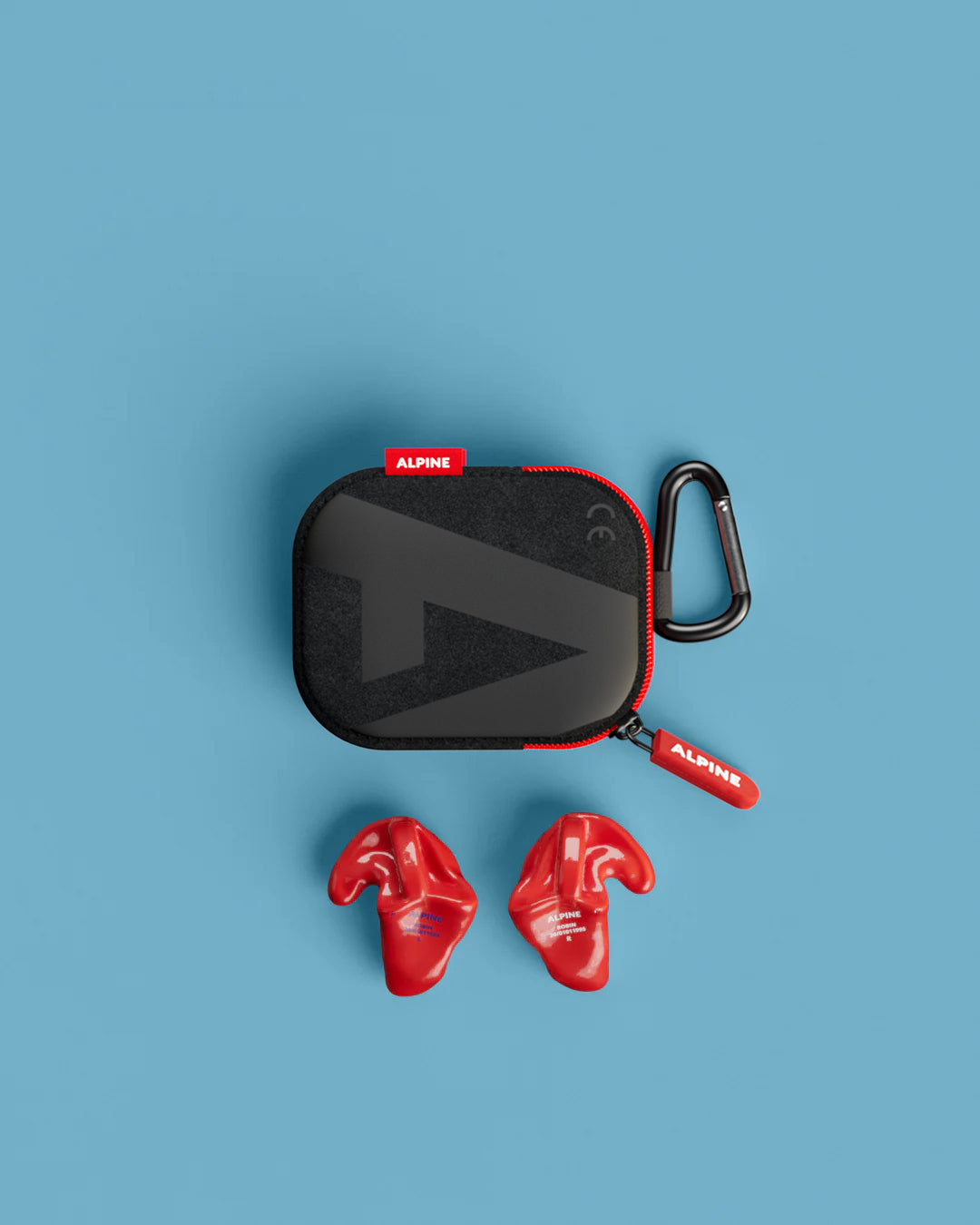 alpine swimsafe custom 4d 1 stuk zwemoordoppen op maat overzicht inclusief accessoires rood #color_neon-rood
