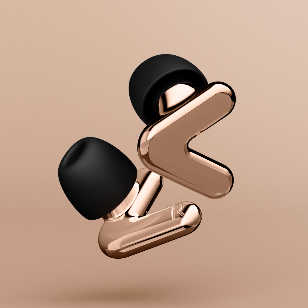 Render van Alpine Tune oordoppen in rose-gold