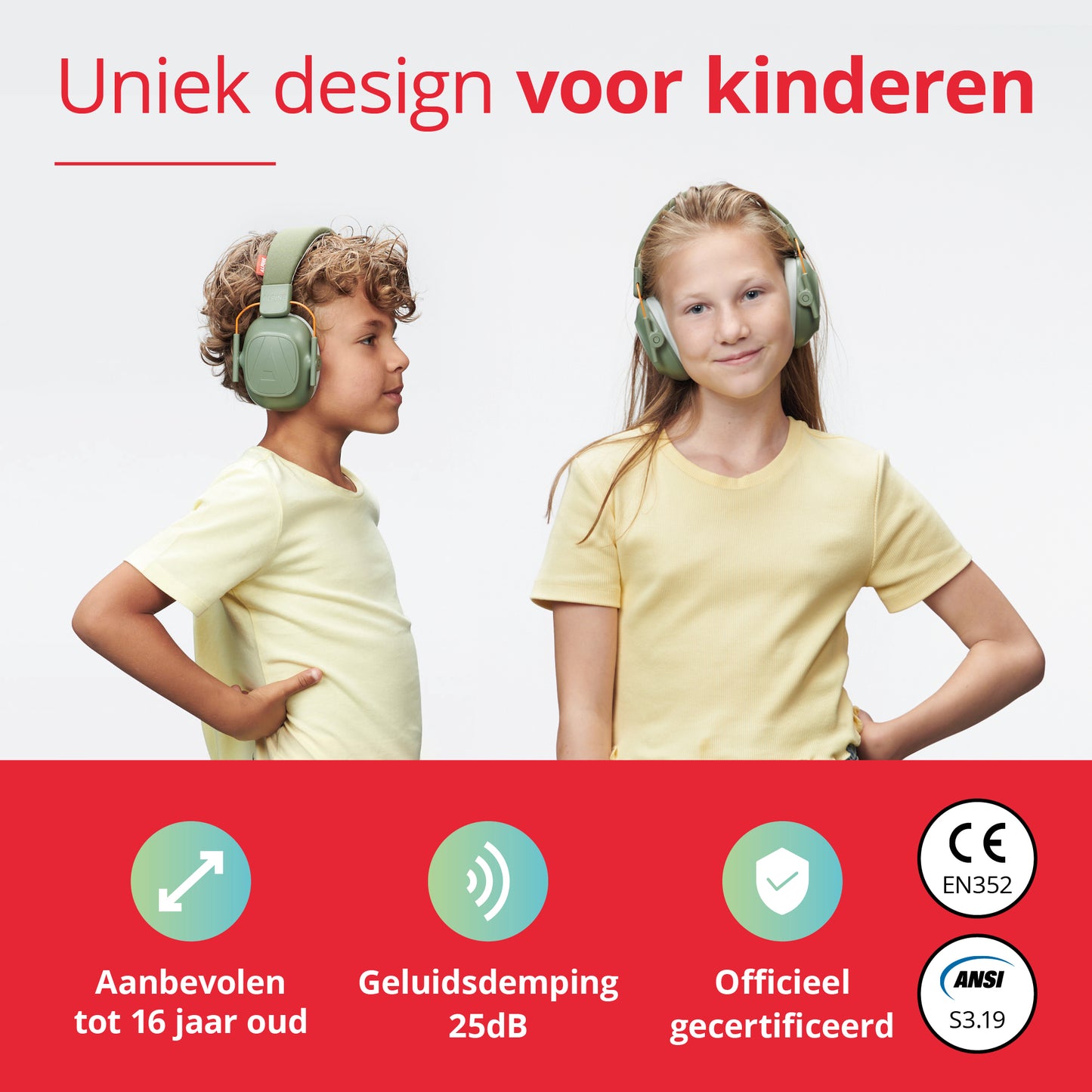 Alpine Muffy Kids oorkappen voor kinderen Alpine hearing protection Oordoppen oorkappen beschermen uw oor red dot award