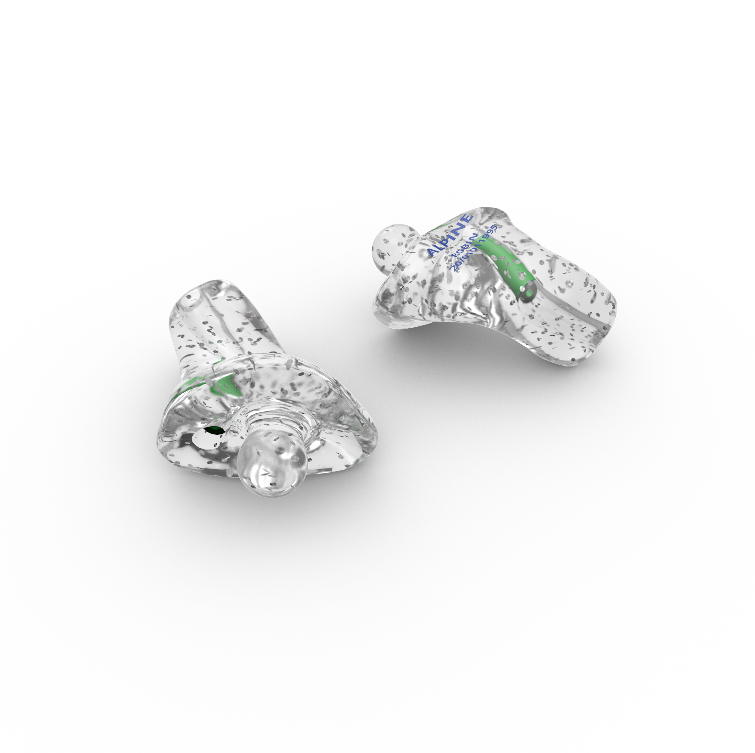 Zilver Glitter voor Oordoppen op Maat