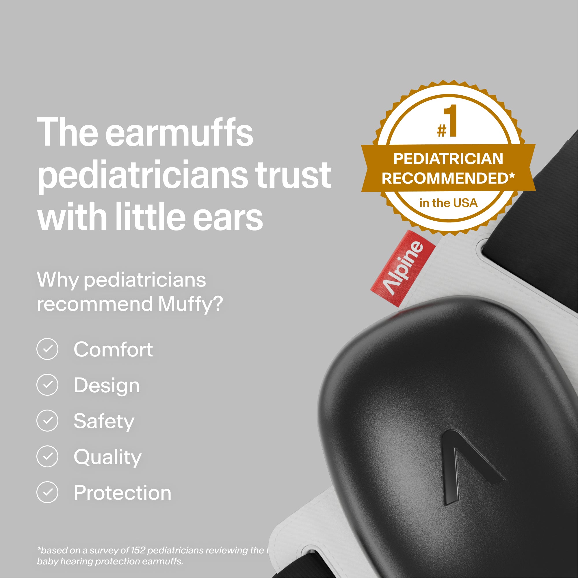 Alpine Muffy black ear muffs, 
