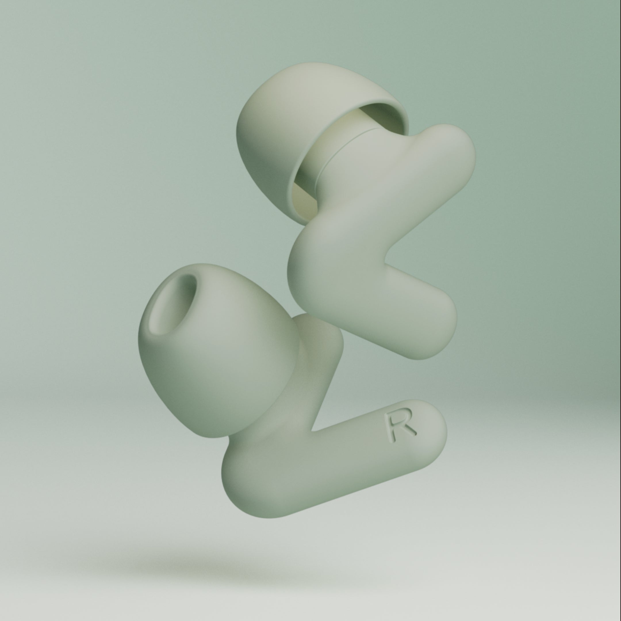 Alpine Silence zwei Ohrstöpsel Produktbild – green #color_green