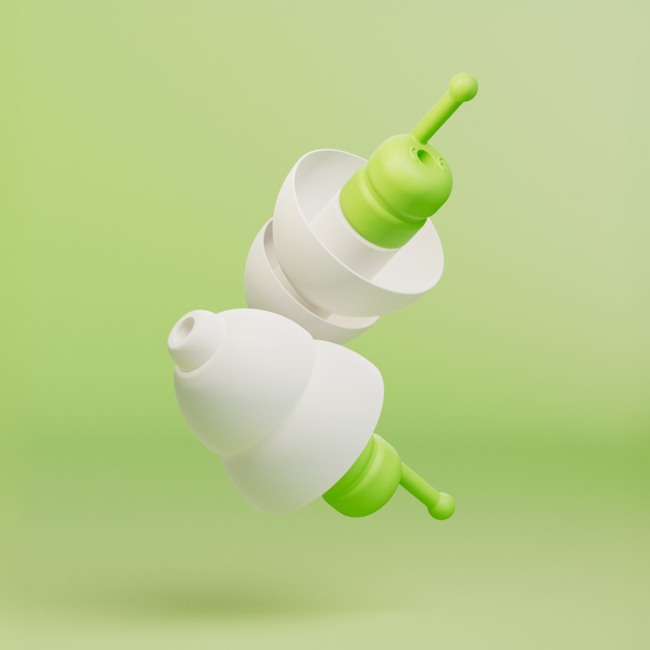 Pair of Alpine SleepSoft earplugs with soft tips and filters