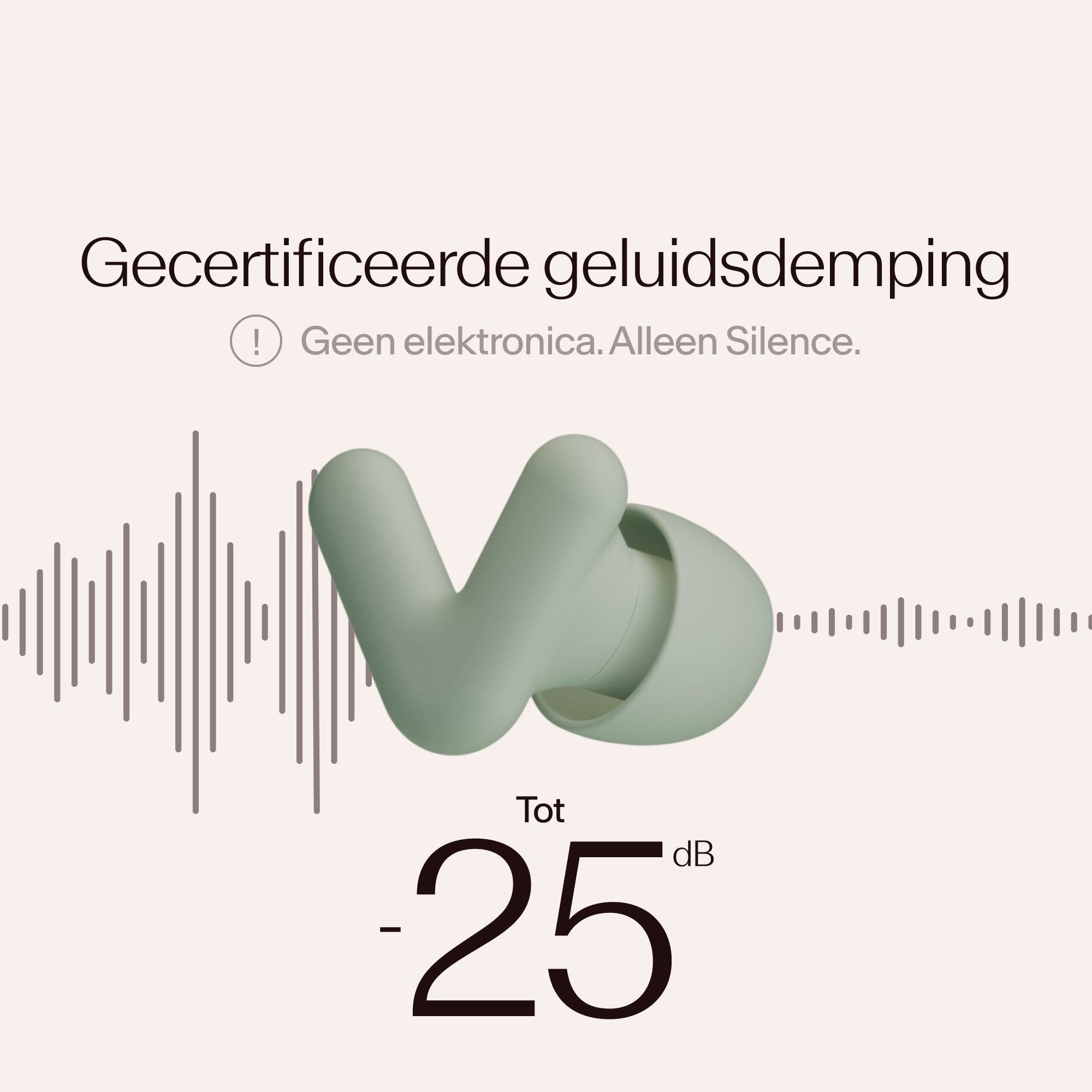 Alpine Silence oordoppen met gecertificeerde geluidsdemping #color_green