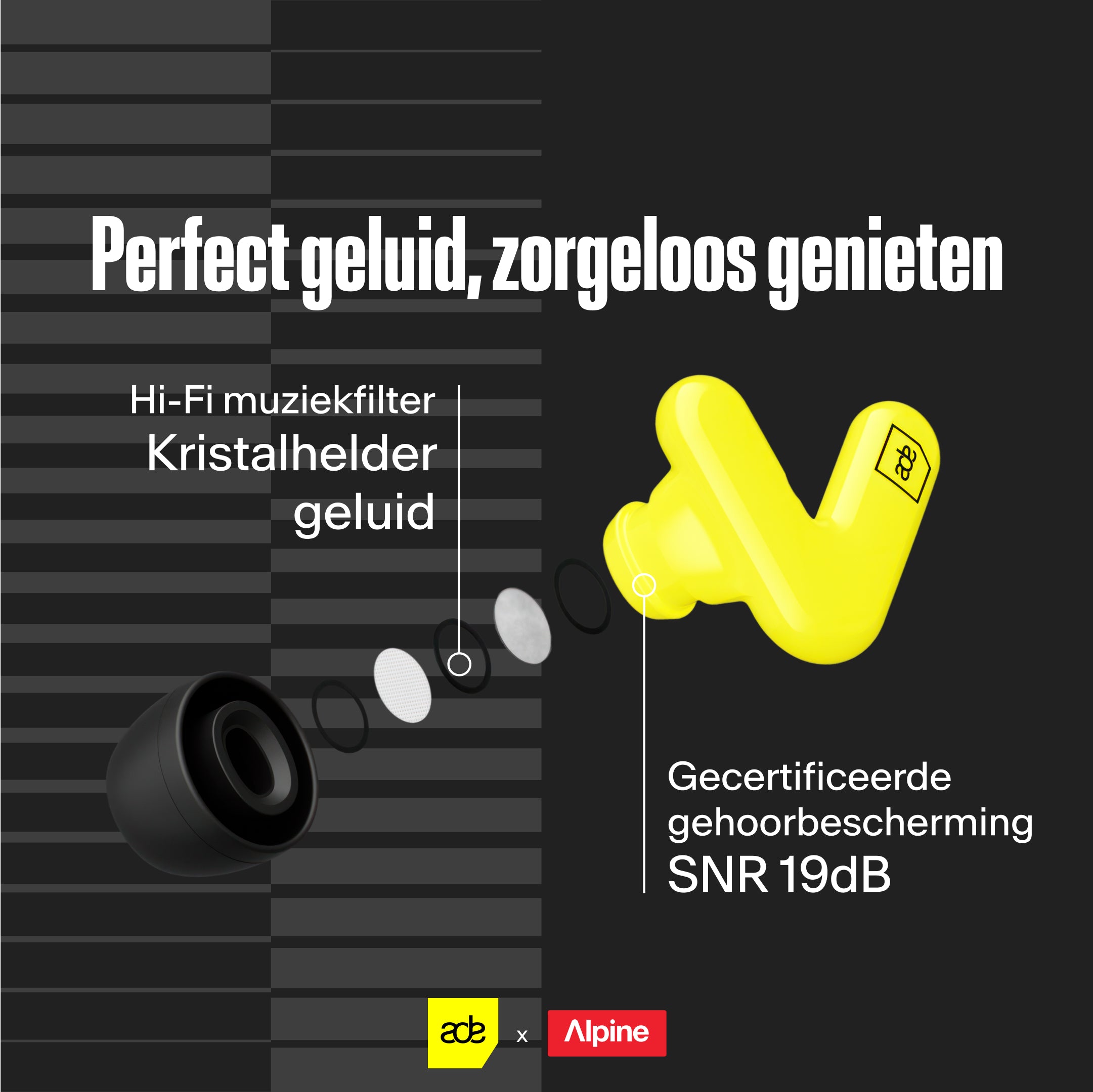 ade x alpine tune oordoppen voor music