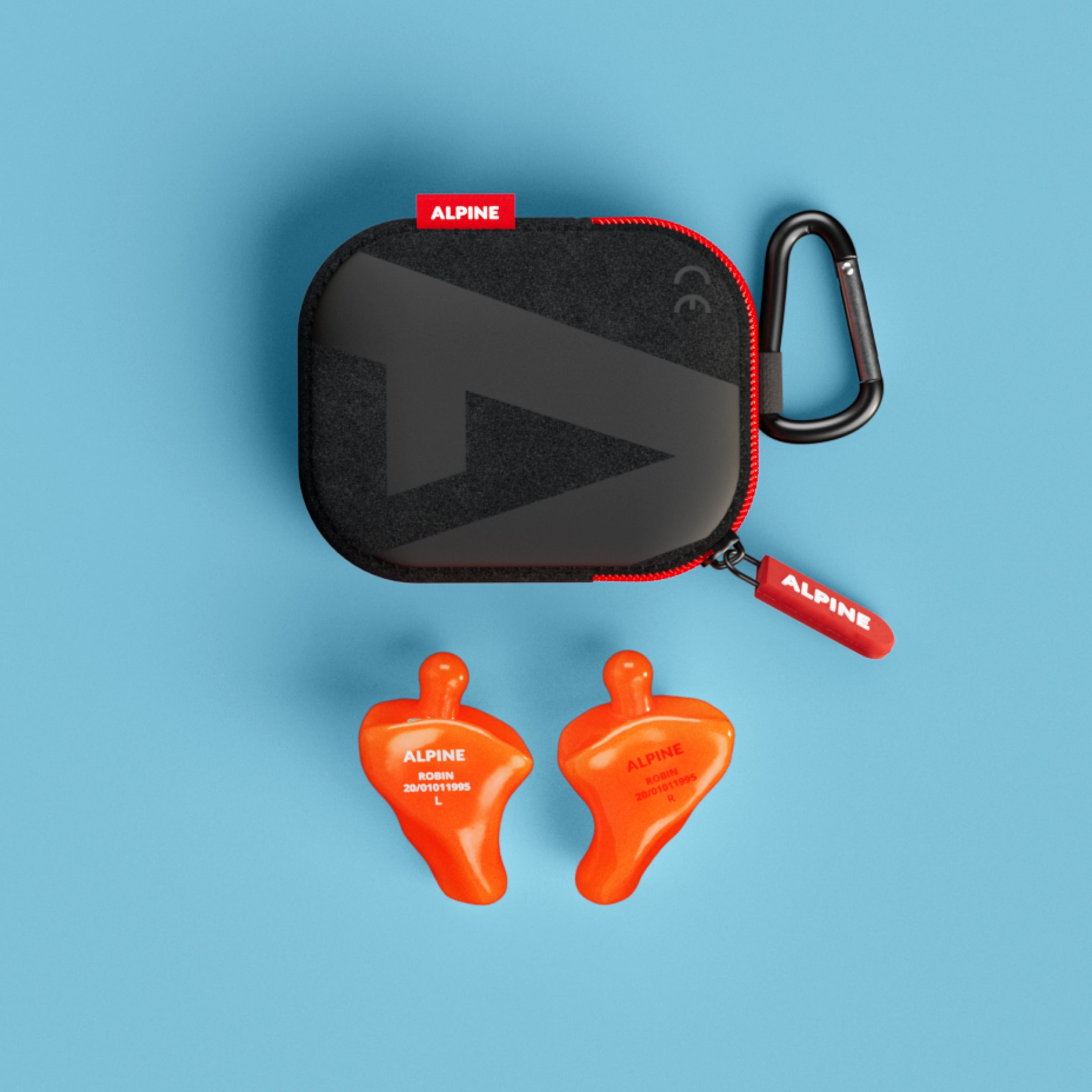 alpine motosafe custom oordoppen productdetail neon oranje 