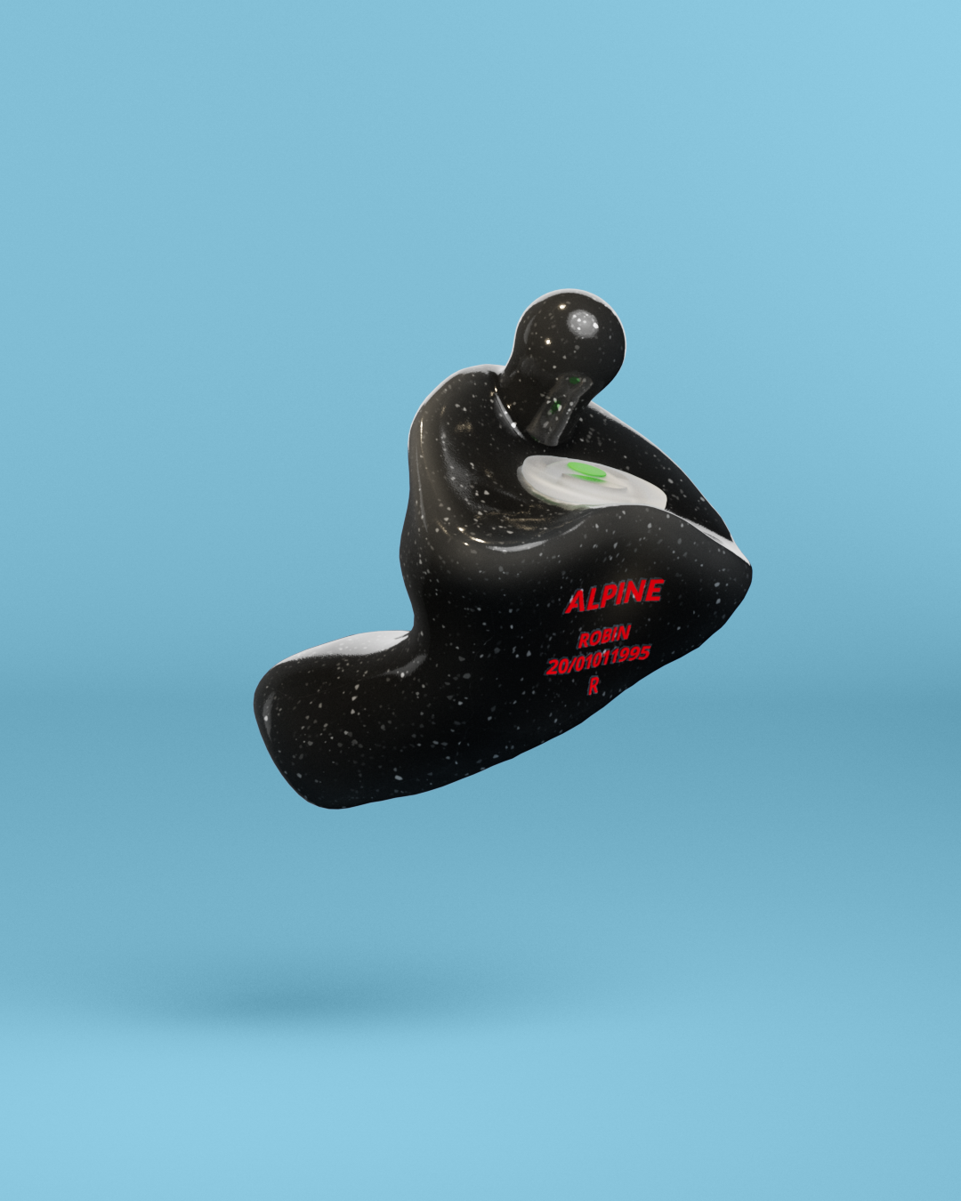 alpine motosafe op maat oordoppen  onyx zwart 