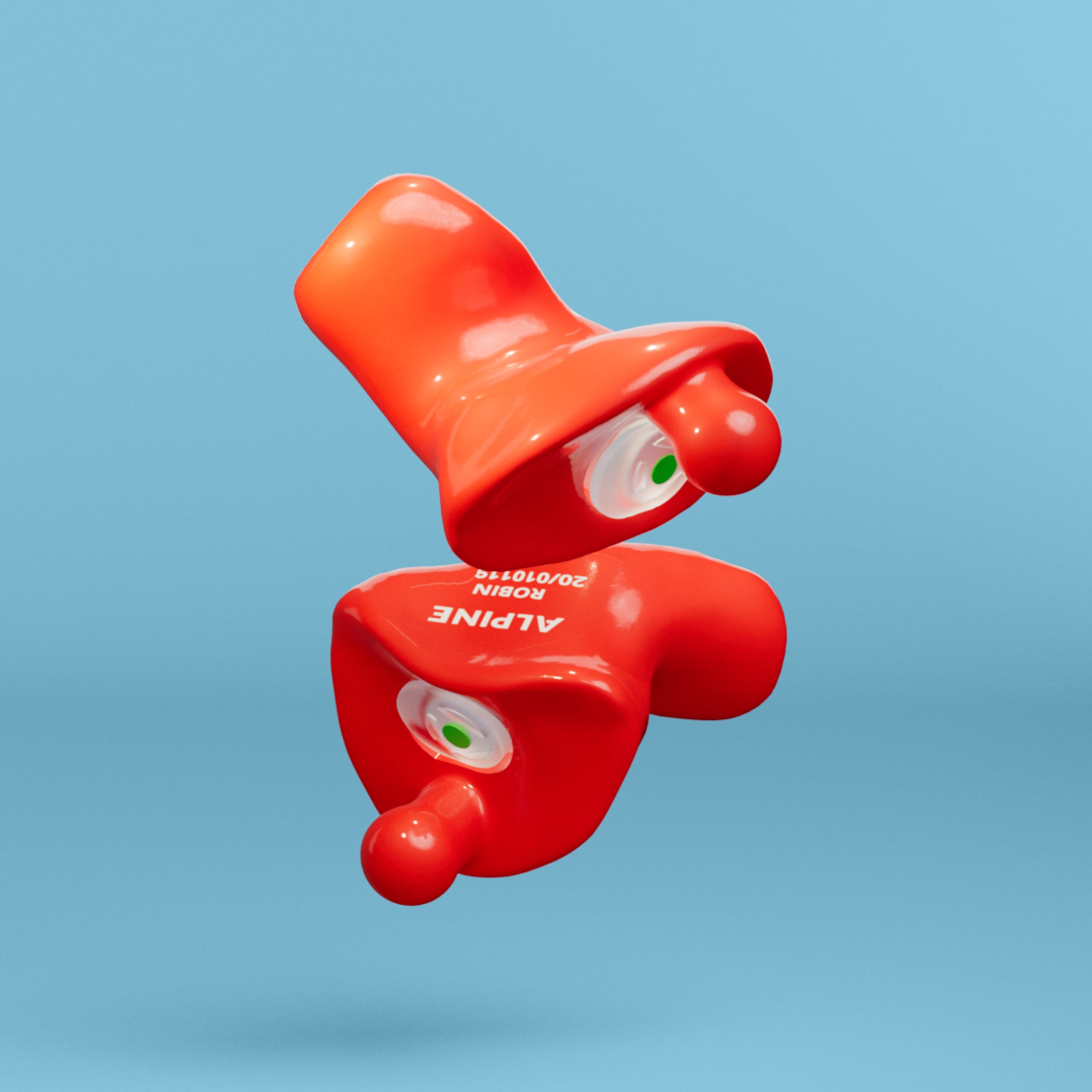alpine partyplug custom oordoppen rood