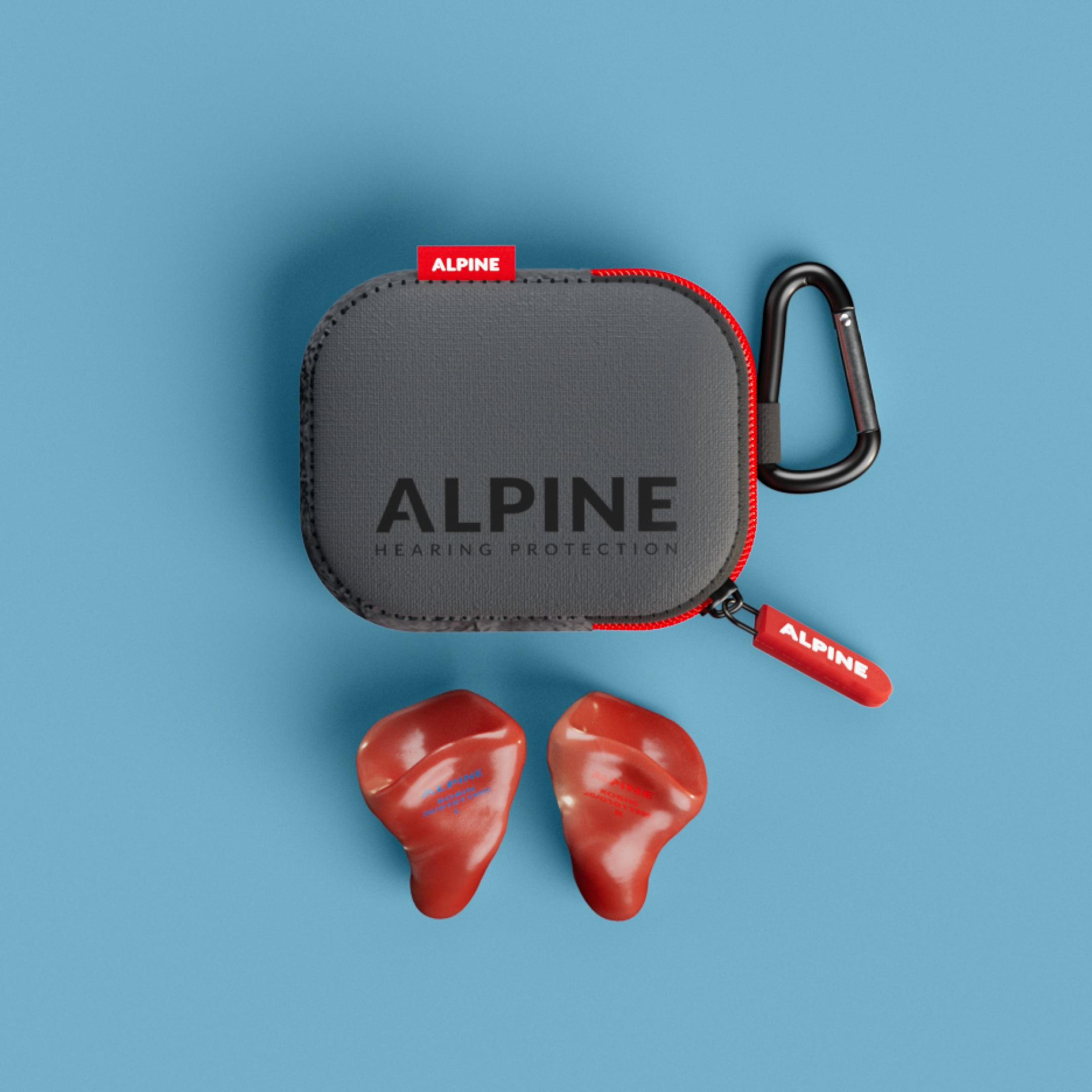 alpine sleepsoft custom 4d slaap oordoppen op maat overzicht inclusief accessoires rood