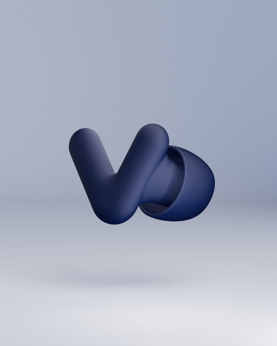 Alpine Silence productafbeelding van één oordopje – midnight-blue 