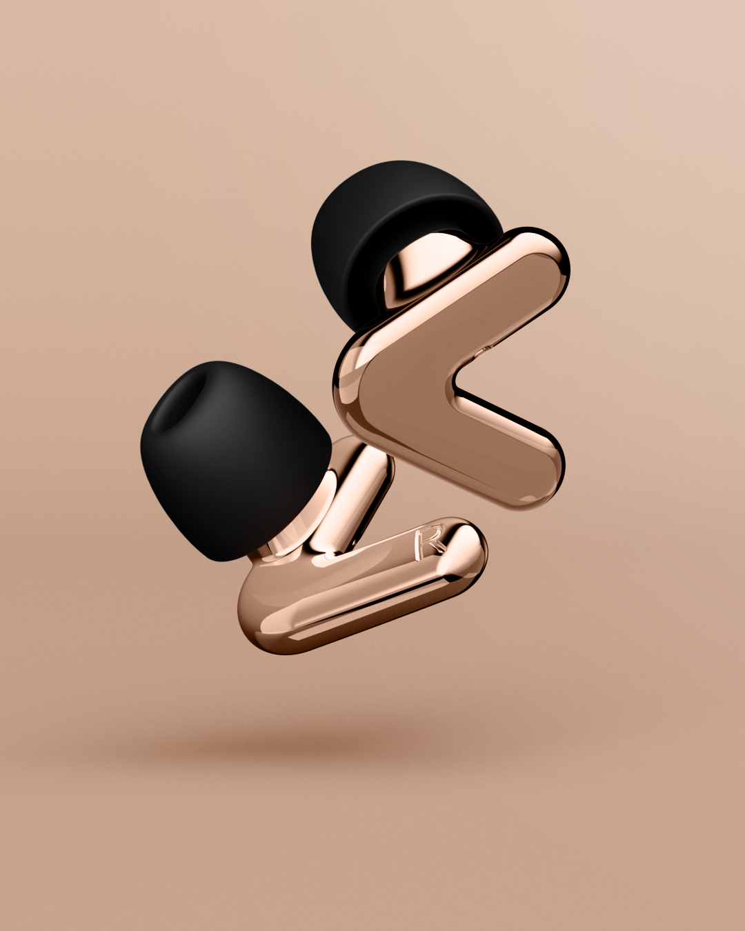 Render van Alpine Tune oordoppen in rose-gold 