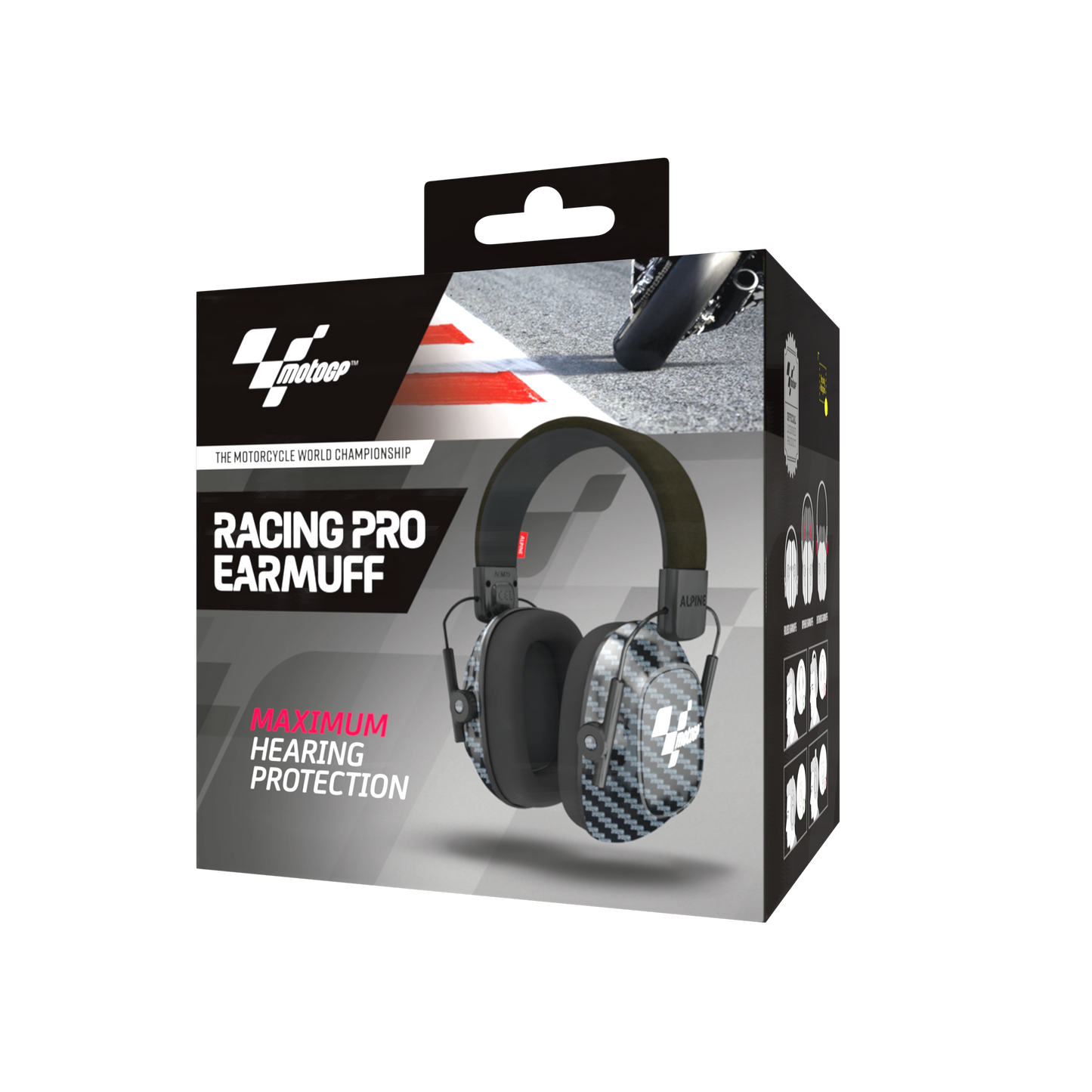 Racing Pro MotoGP Alpine hearing protection Oordoppen oorkappen beschermen uw oor red dot award