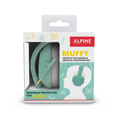 Alpine Muffy Kids oorkappen voor kinderen Alpine hearing protection Oordoppen oorkappen beschermen uw oor red dot award  blauw