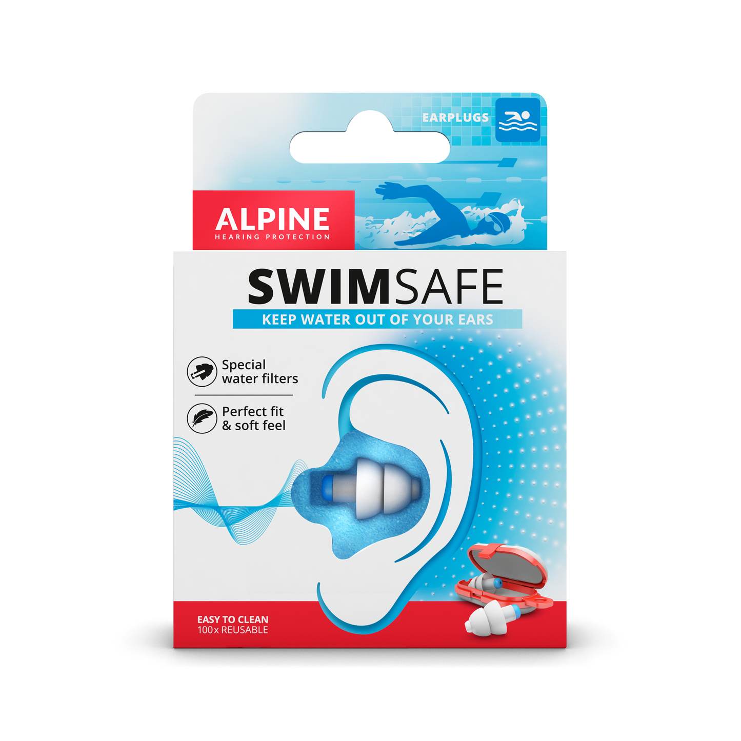 Alpine SwimSafe oordoppen voor zwemmen