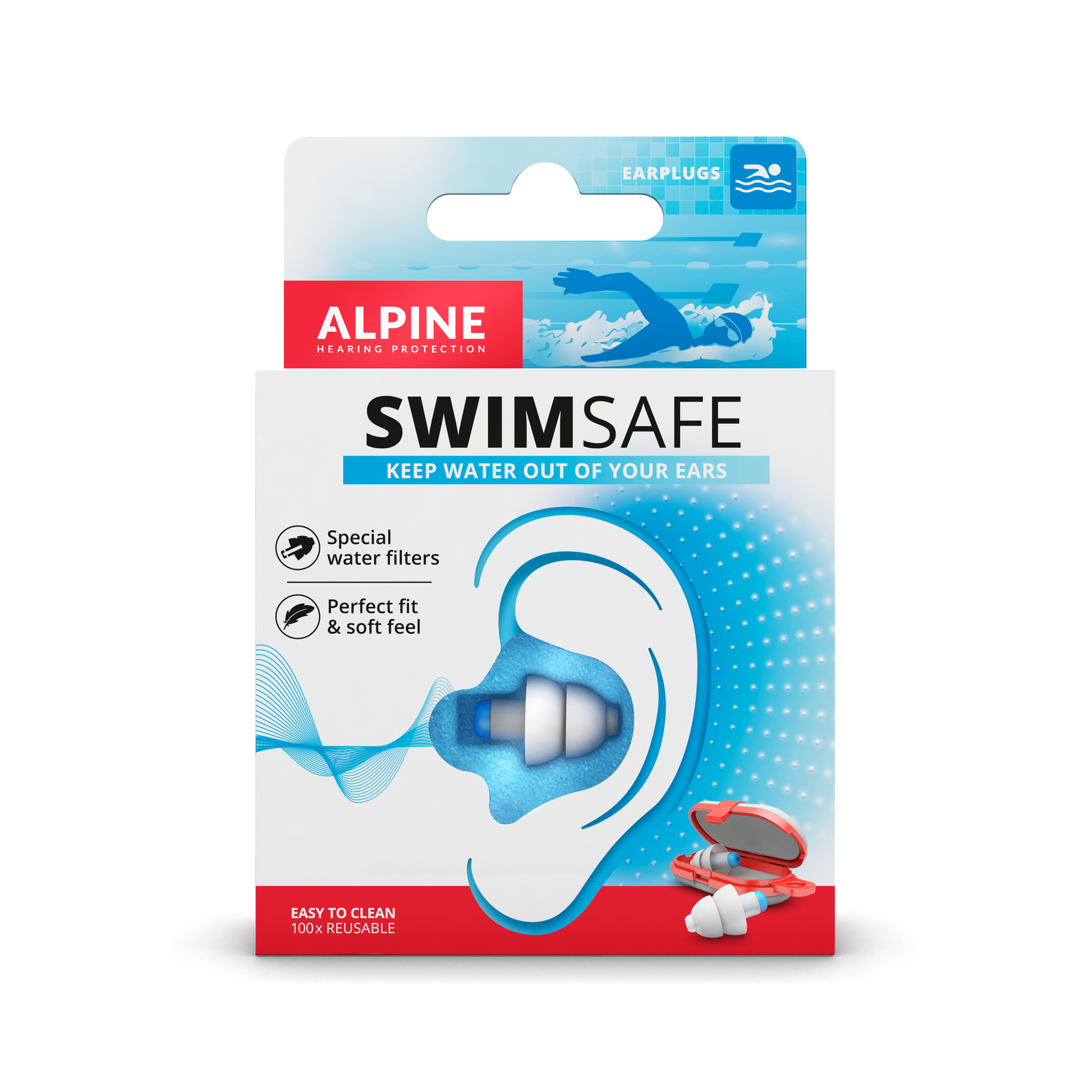 Alpine SwimSafe oordoppen voor zwemmen