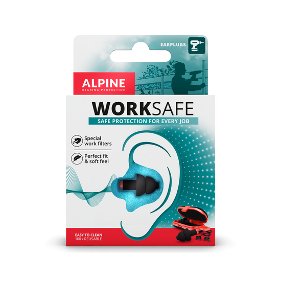 Alpine WorkSafe oordoppen beschermen de oren tijdens het klussen en werk