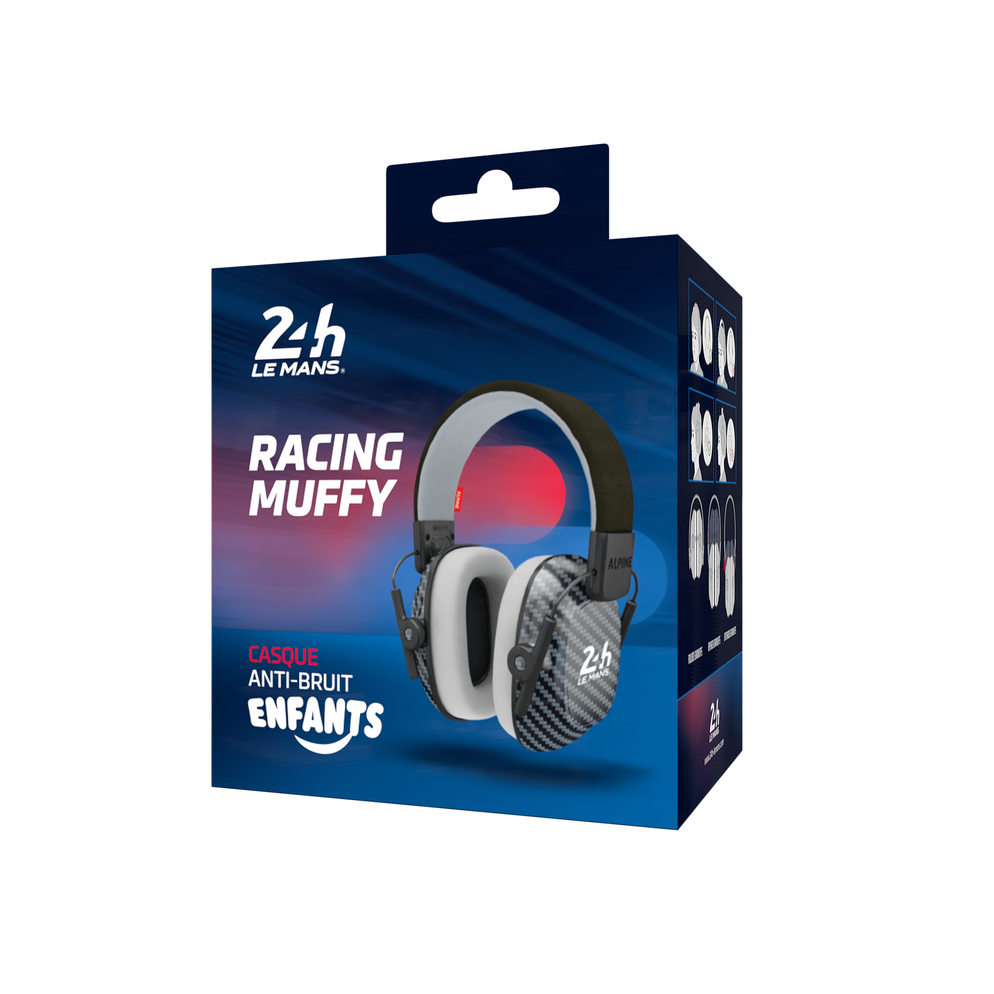 Racing Muffy Kids 24h Le Mans Alpine hearing protection Oordoppen oorkappen beschermen uw oor red dot award MotoGP Formula1 F1 